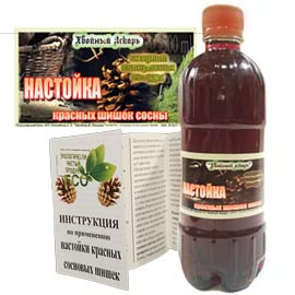 Настойка красных шишек сосны, превью
